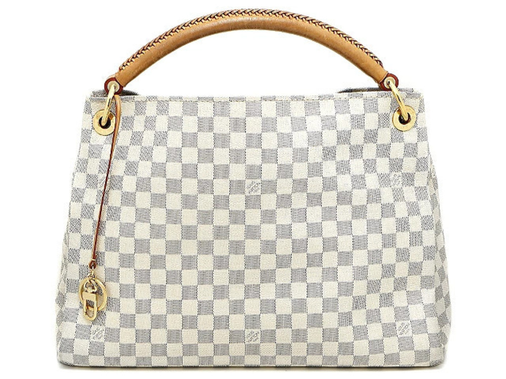LOUIS VUITTON Bag Shoulder Artsy Damier Azur White